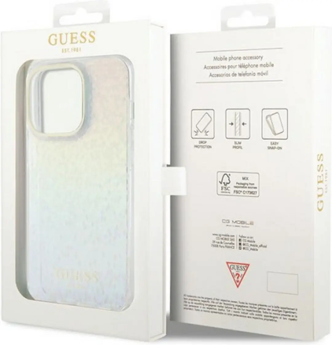 GUESS Regenboog Back Case voor iPhone 14 Pro Max
