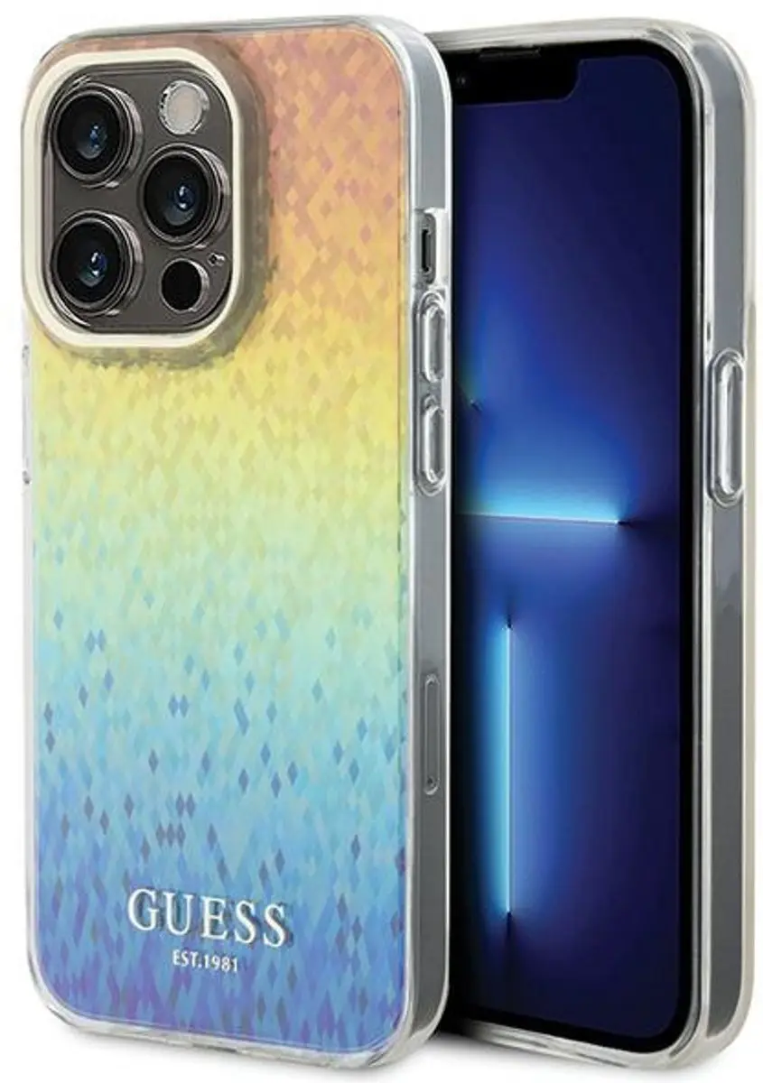 GUESS Regenboog Back Case voor iPhone 14 Pro Max