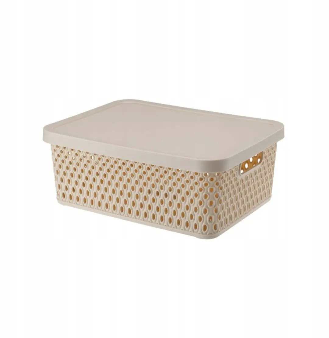 Orion Mand met Deksel Beige