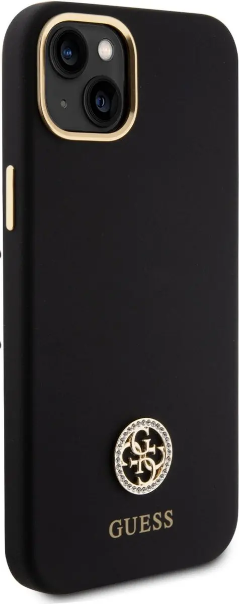Guess iPhone 15 Plus TPU Back Cover - Zwart