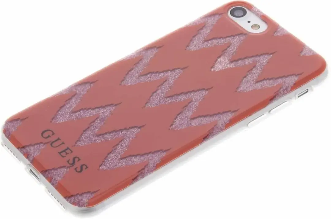GUESS Chevron Gel Case iPhone 8/7/SE 2020 - Rood