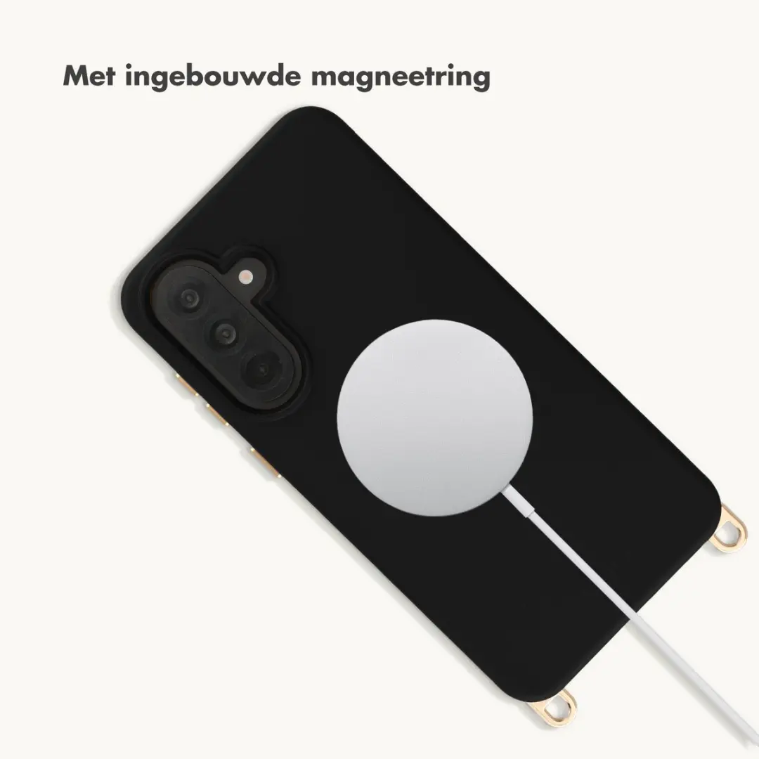 Selencia Hoesje Samsung Galaxy A37 - MagSafe Velvet Black - afbeelding 6 van 6
