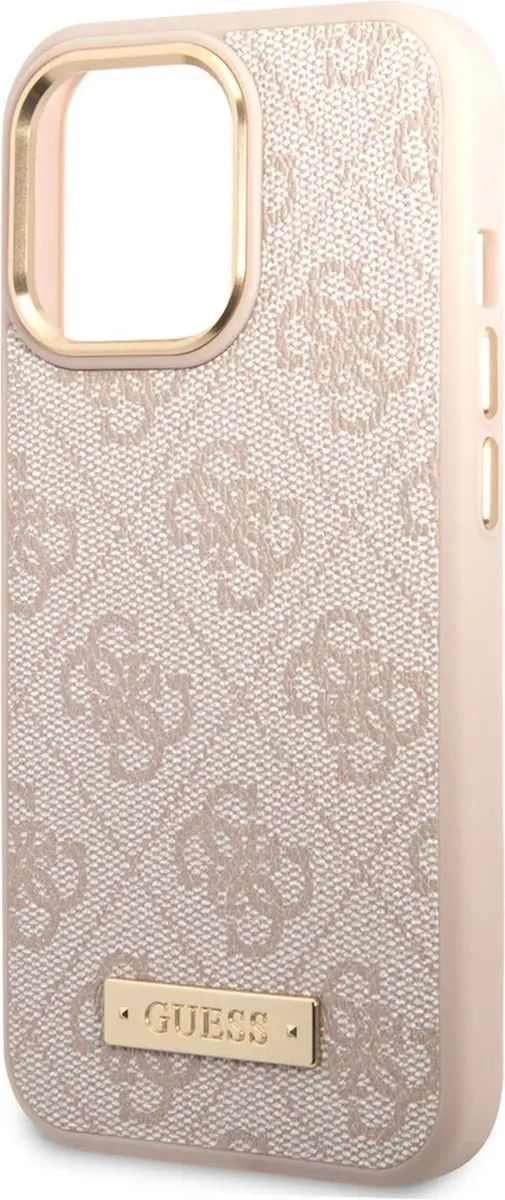 GUESS Telefoonhoesje iPhone 14 Pro - Roze MagSafe