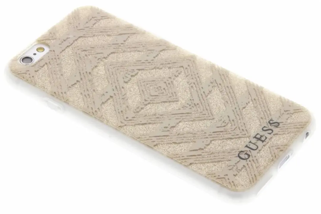 GUESS TPU Hoesje Aztec - Beige - iPhone 6/6S