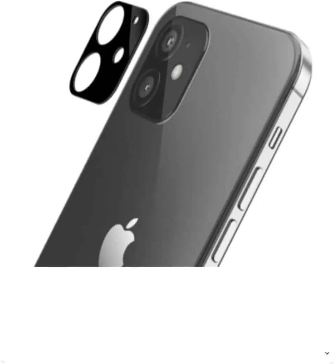 Fonu iPhone 12 Camera Lens Tempered Glas - Zwart