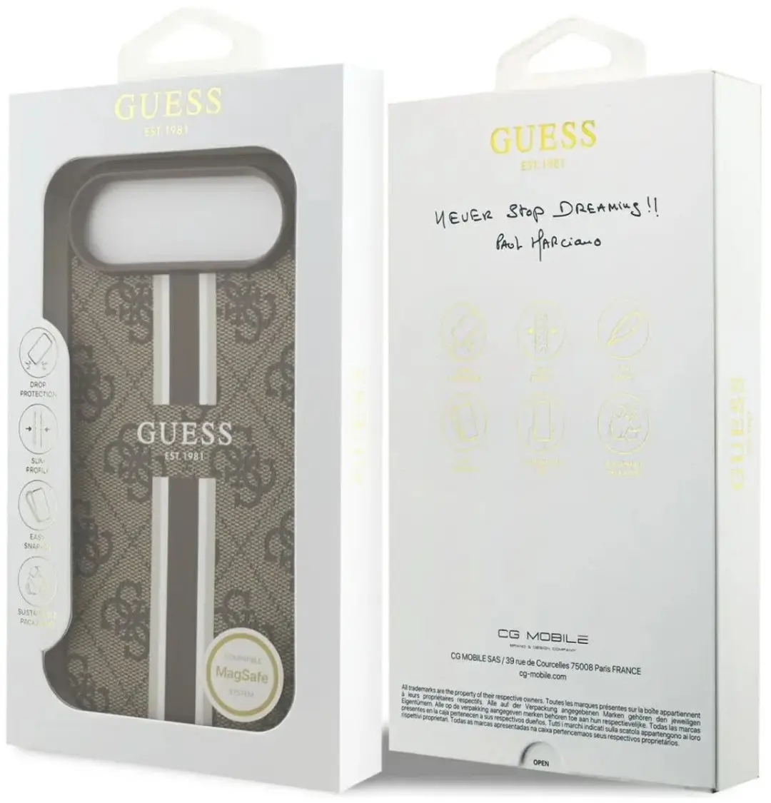 GUESS Hoesje iPhone Air - MagSafe Bruin