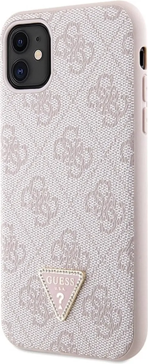 Guess 4G Triangle Crossbody Back Case - iPhone 11/XR Roze - afbeelding 6 van 6