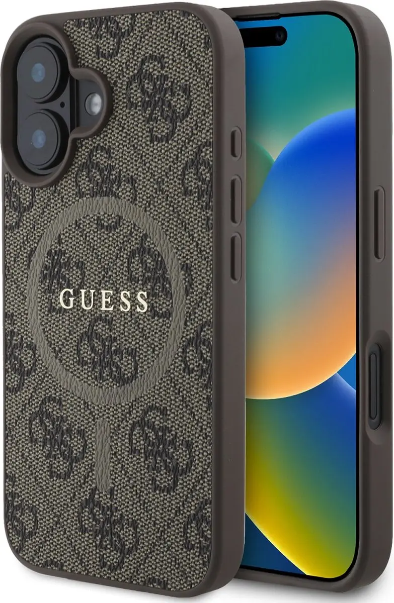 GUESS 4G Ring Classic Logo Hoesje GUHMP16SG4GFRW - Bruin