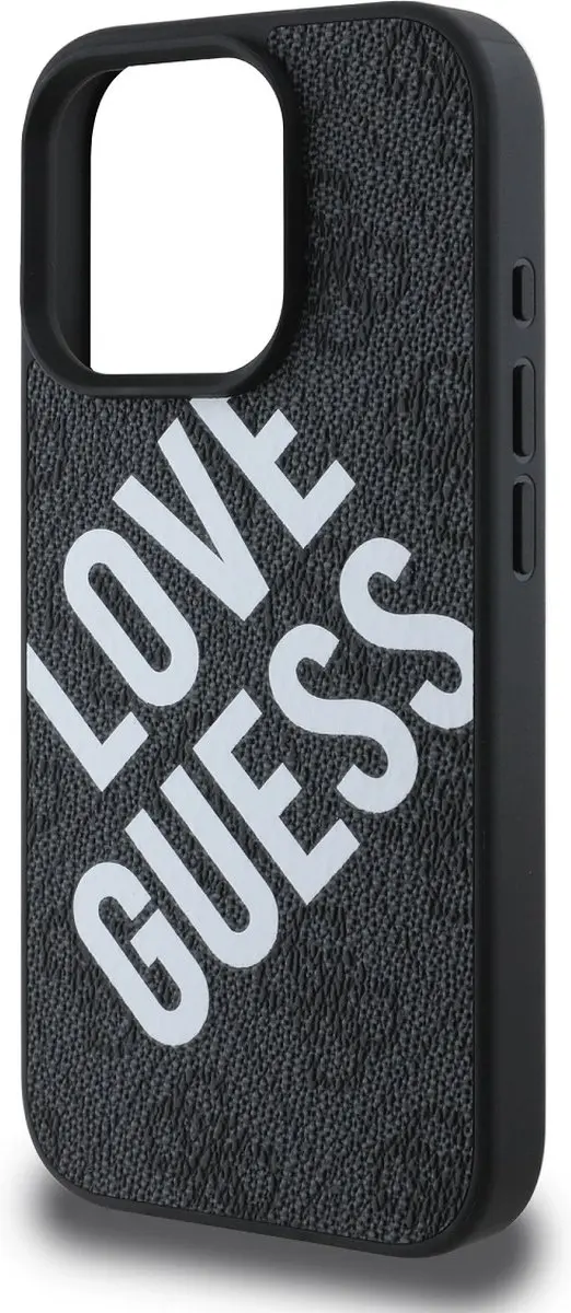 GUESS Hoesje iPhone 16 Pro MagSafe - Zwart GUHMP16LP4PLGWK