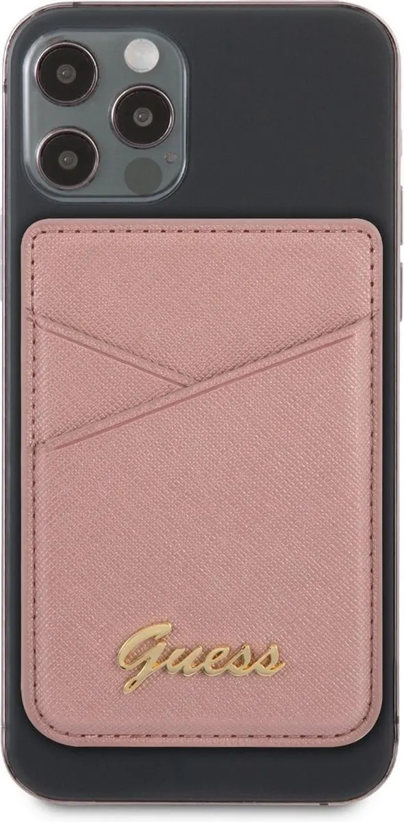 Guess GUWMSSASLPI Wallet Cardslot - 2 Stuks - Roze