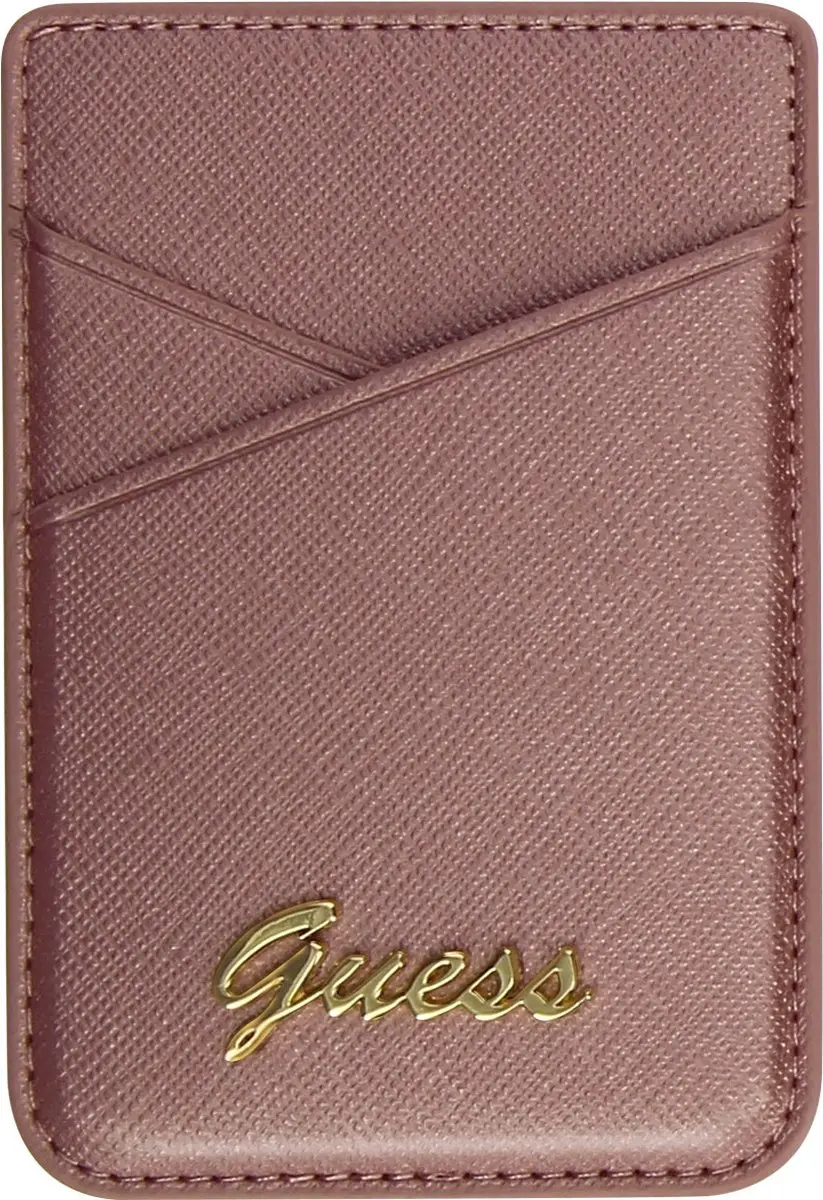 Guess GUWMSSASLPI Wallet Cardslot - 2 Stuks - Roze