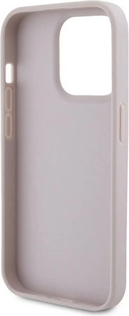 GUESS 4G Triangle Logo Hoesje iPhone 15 Pro Max - Roze