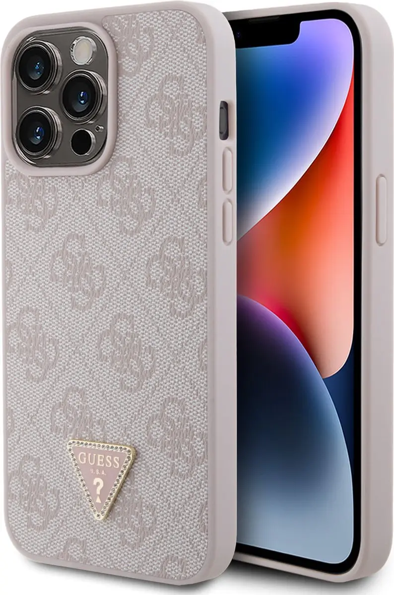 GUESS 4G Triangle Logo Hoesje iPhone 15 Pro Max