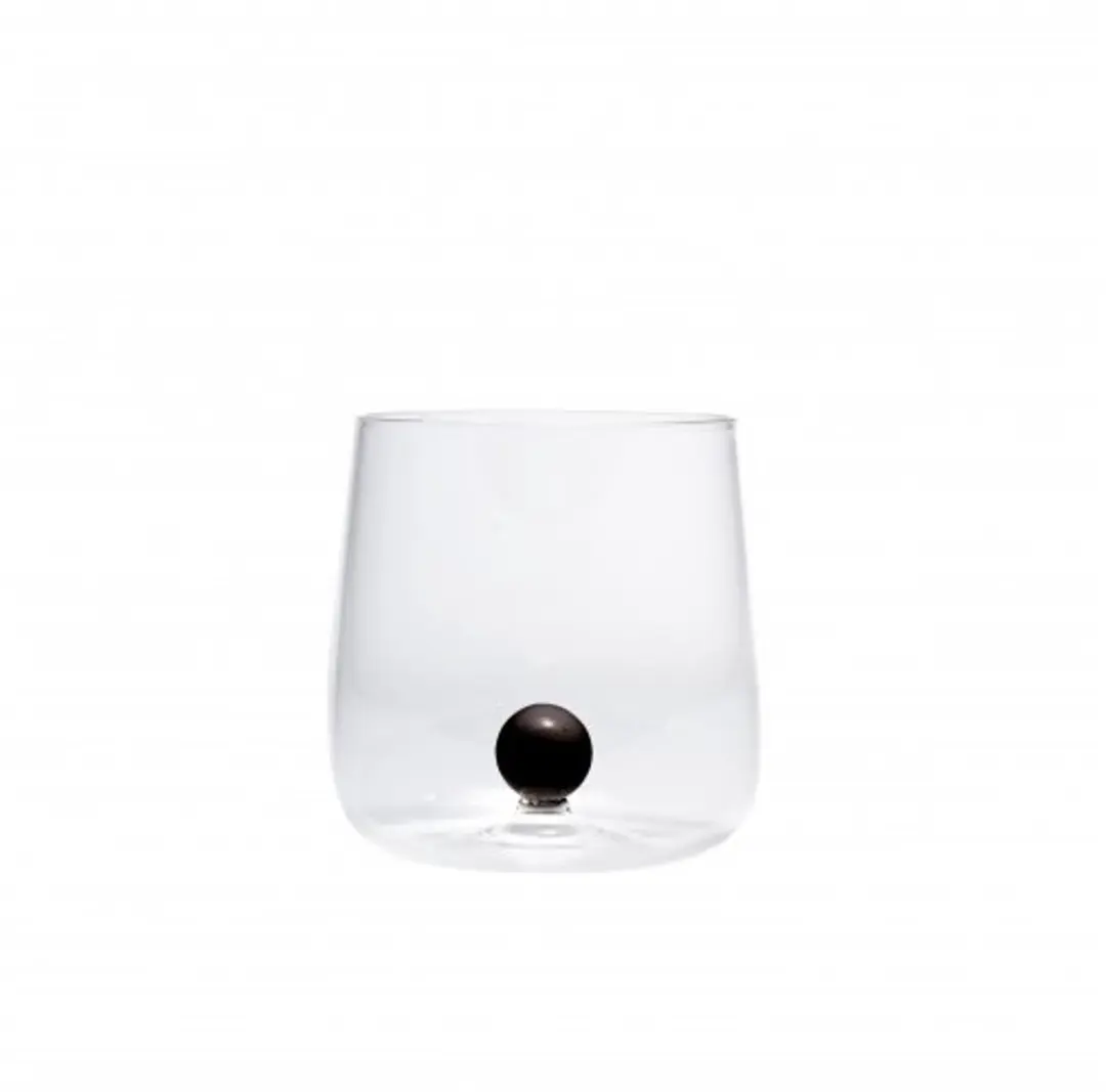 Zafferano Bilia Waterglazen - Zwart - 6 Stuks