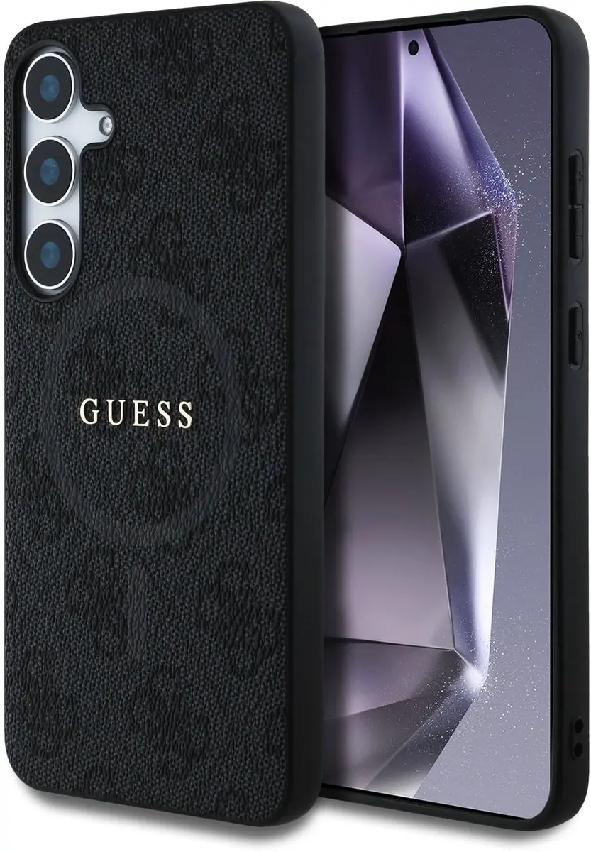 Guess PU Leer Hoes Samsung Galaxy S25 Plus - Grijs - 13276