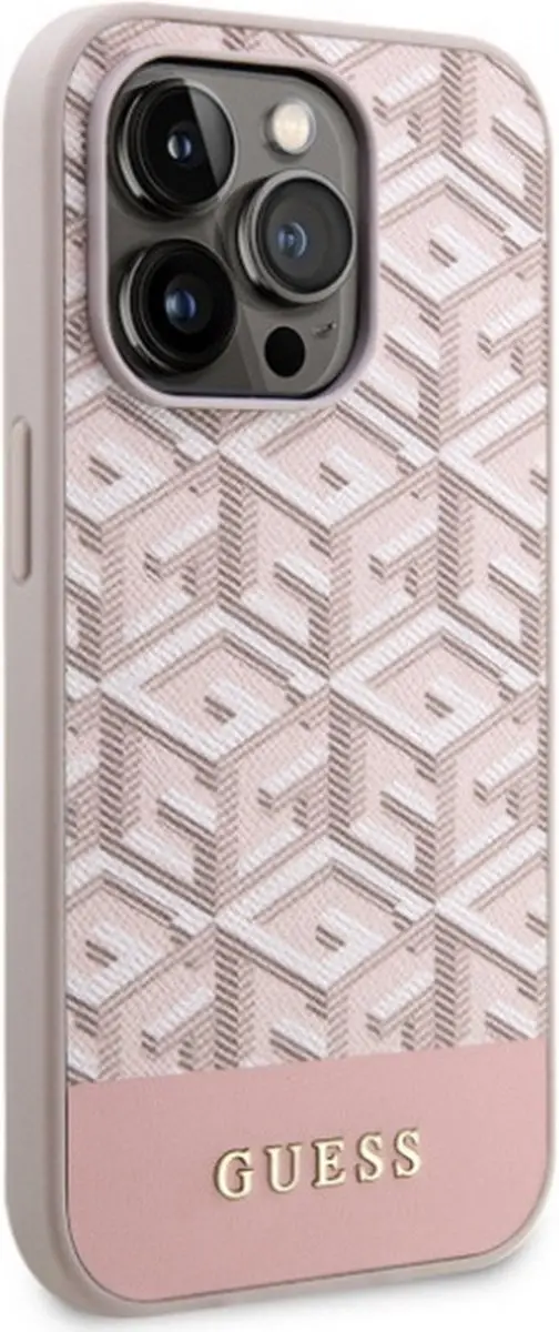 Guess G-Cube MagSafe Hoesje - iPhone 13 Pro Max - Roze