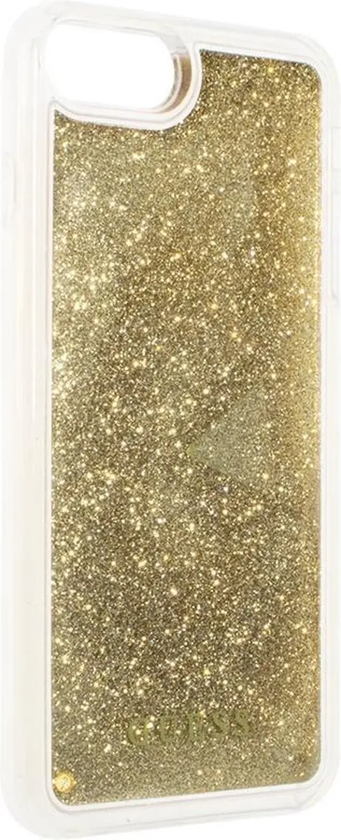 GUESS Liquid Glitter Triangle Case iPhone 7 Plus - Goud