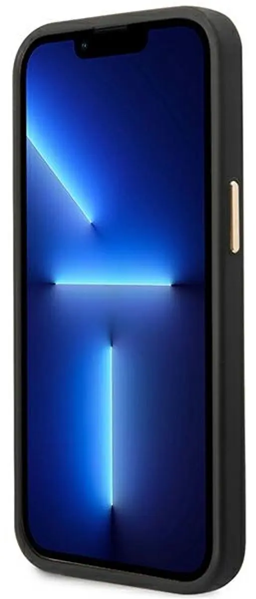 GUESS iPhone 14 Plus Telefoonhoesje PU Leer - Zwart - 3666339082857