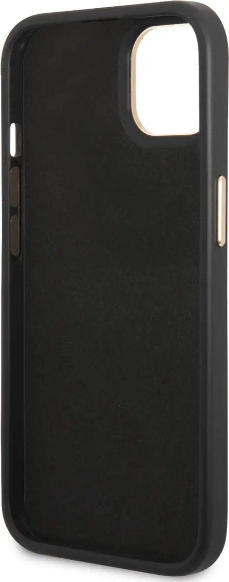 GUESS iPhone 14 Plus Telefoonhoesje PU Leer - Zwart - 3666339082857