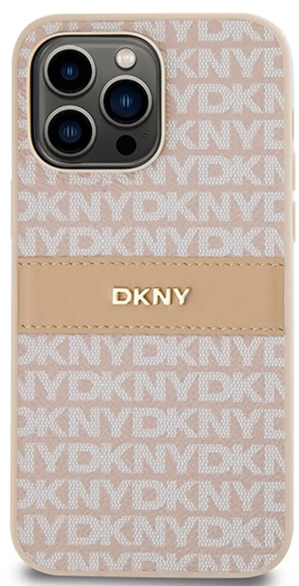 DKNY Textured Tonal Stripe Back Case Roze - DKHCP14LPRTHSLP