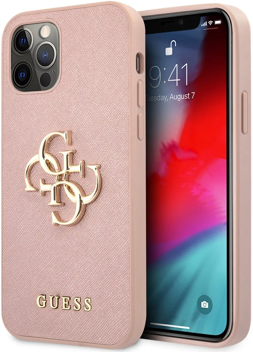 Guess 4G Saffiano Logo Case iPhone 12/12 Pro
