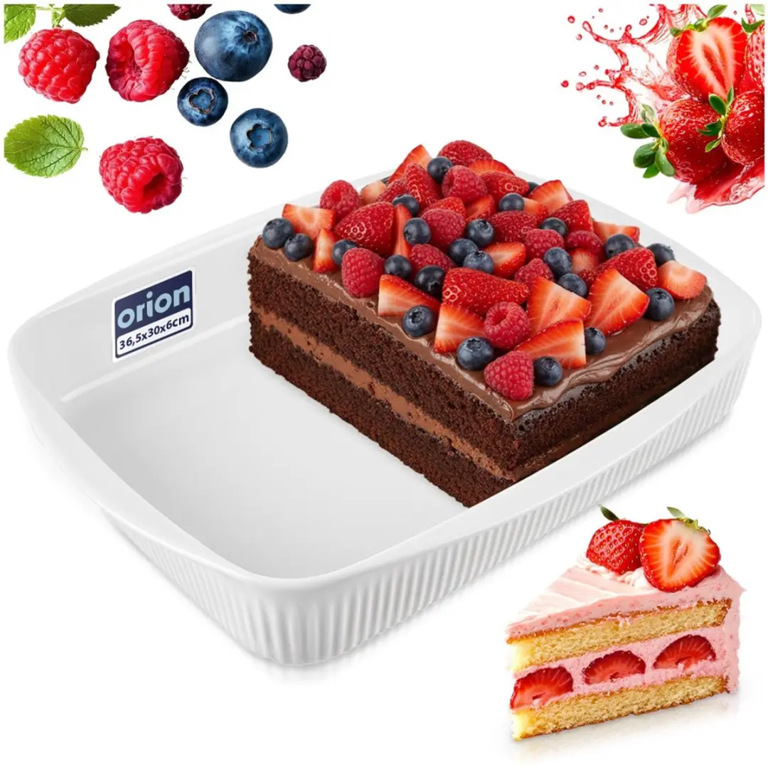 Orion Ovenschaal 36,5x30cm 4L - Porselein Wit