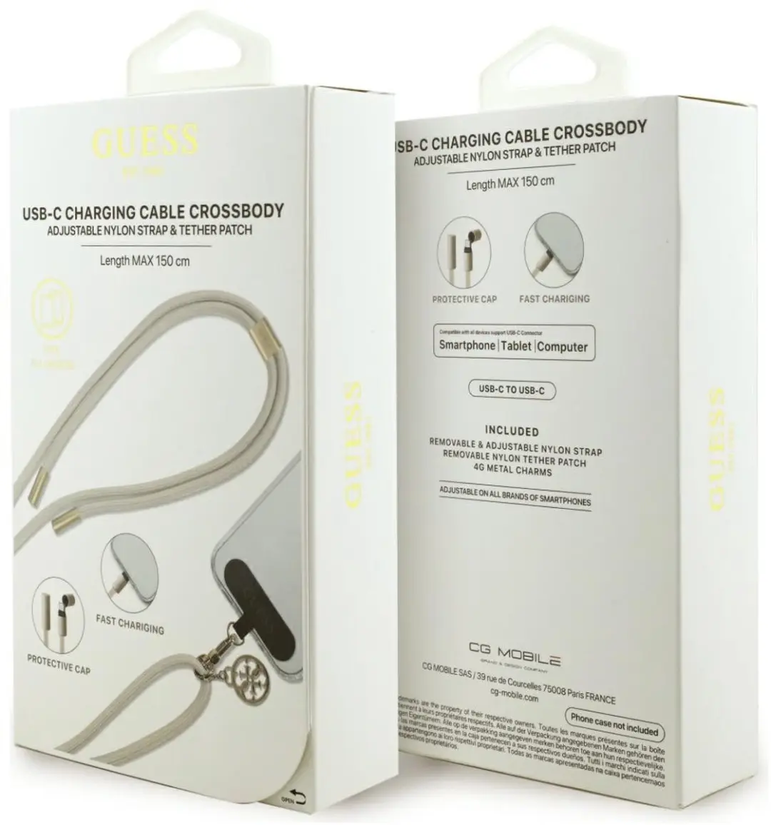 Guess USB-C Kabel GUCCUCNY4GDE - 150cm - Beige
