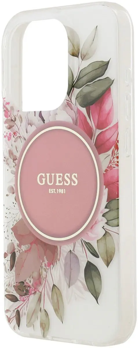 GUESS iPhone 15 Pro Hoesje MagSafe Roze - 3666339456191 - afbeelding 6 van 6