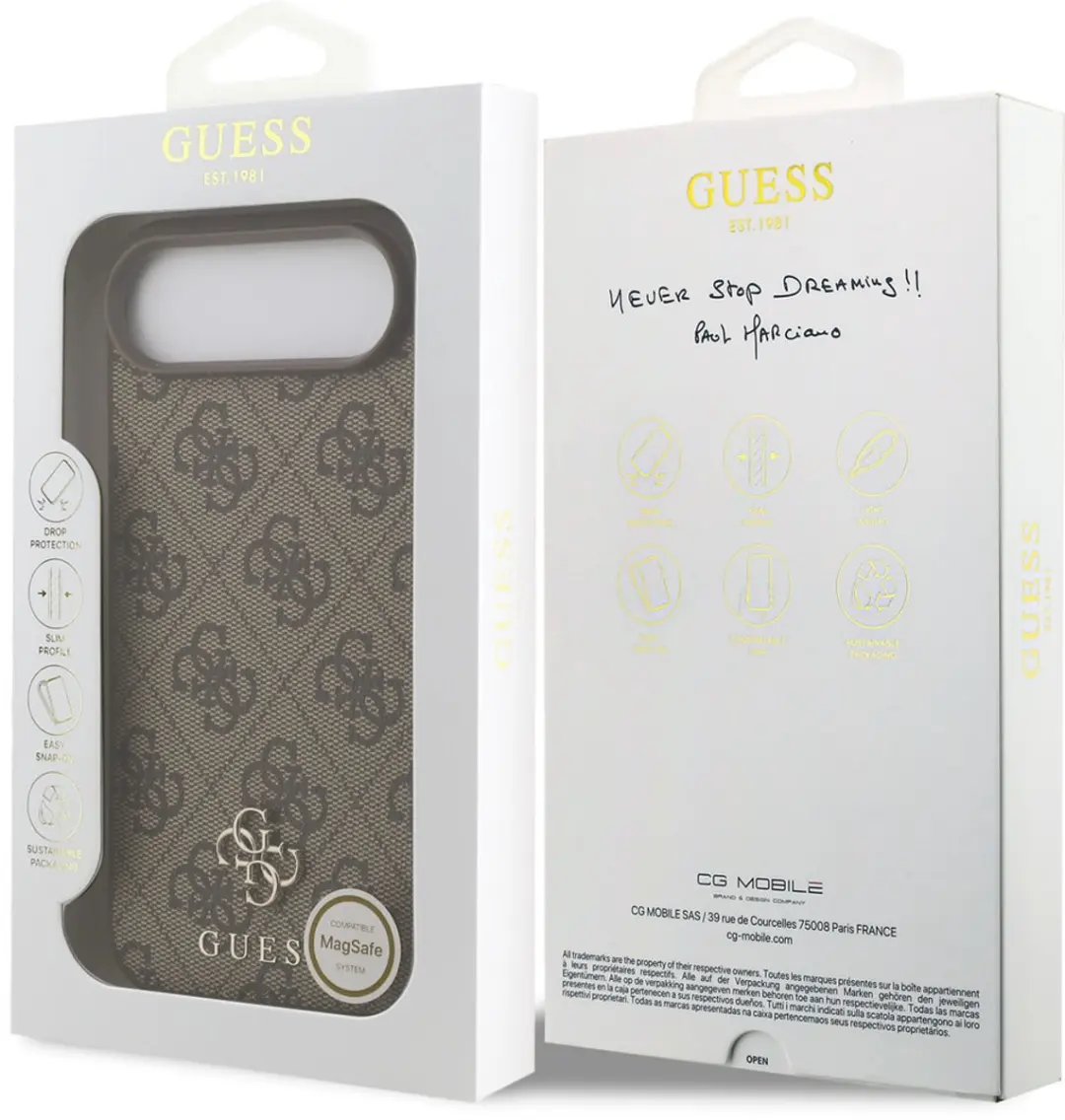 GUESS Back Cover Case iPhone 17 Air - Bruin - MagSafe