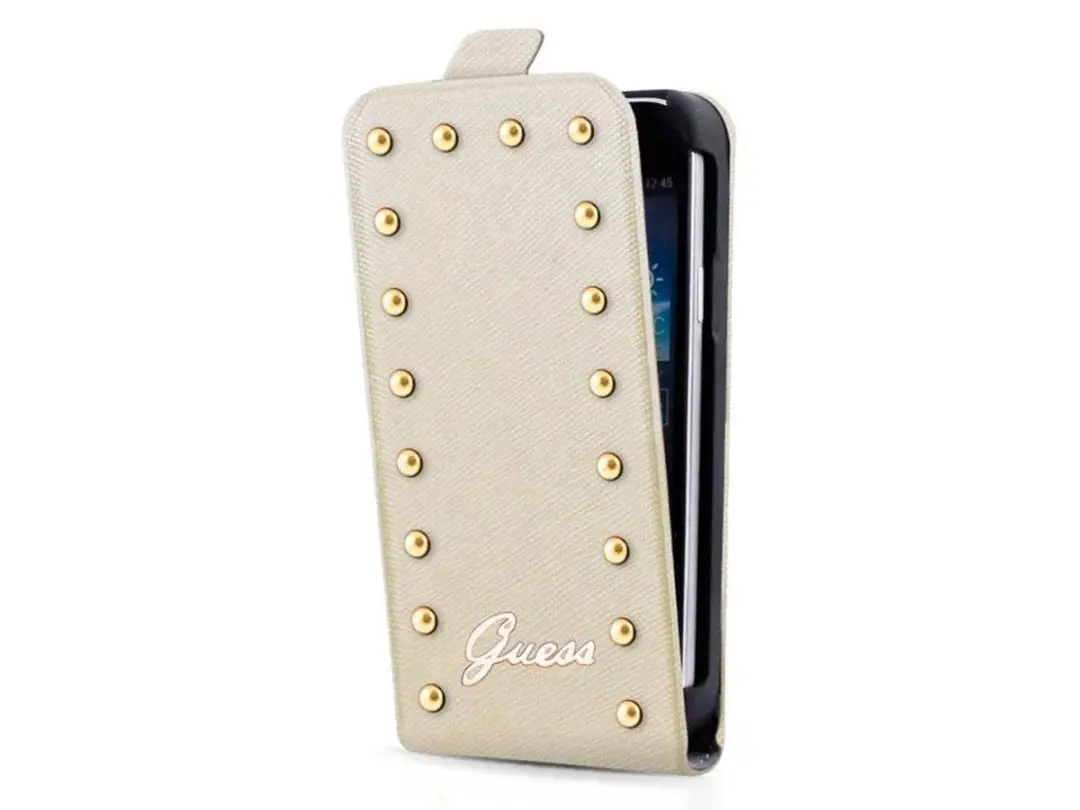 GUESS Studded Flip Case S206-12 - iPhone 5/5s - Roze - afbeelding 6 van 6