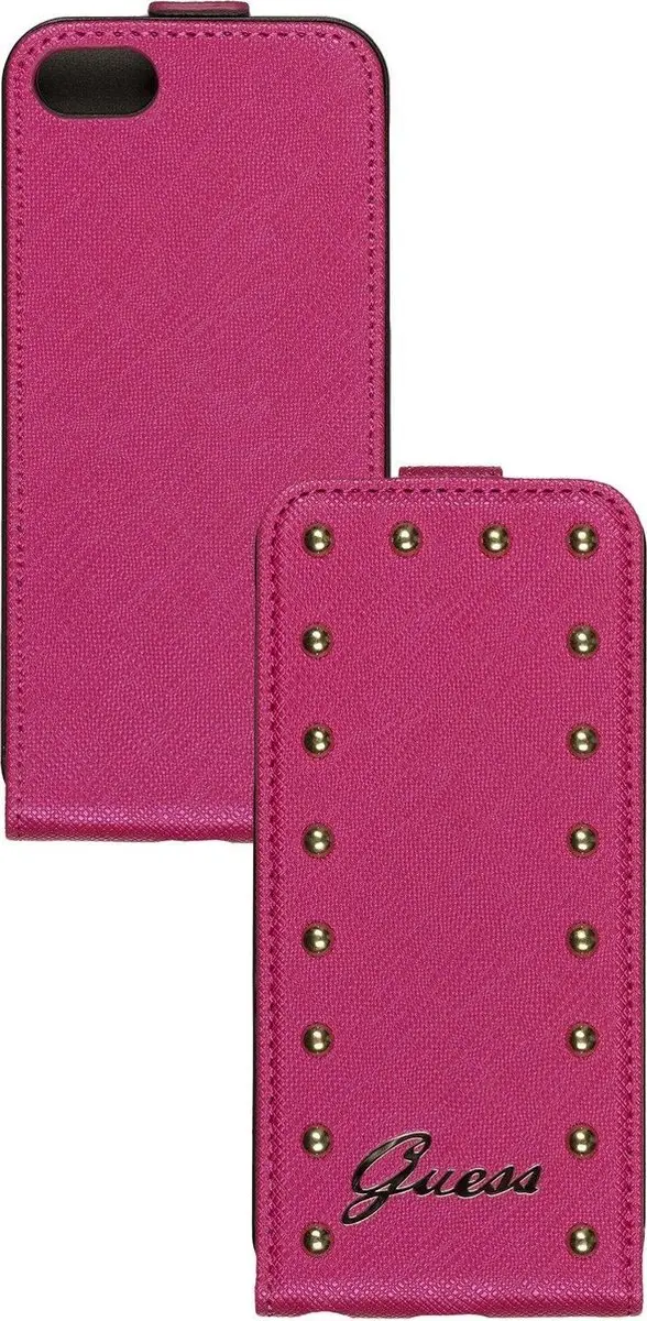 GUESS Studded Flip Case S206-12 - iPhone 5/5s - Roze
