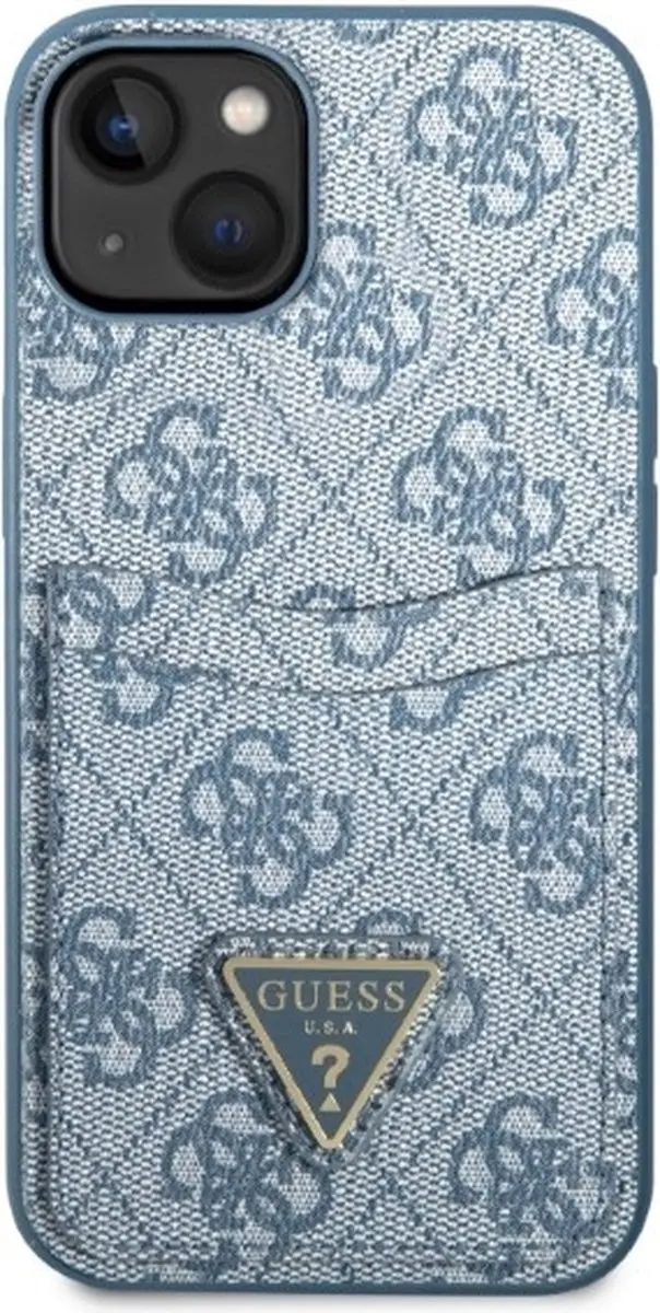 Guess 4G Dual Card Back Case - iPhone 13 Mini - Blauw - afbeelding 6 van 6