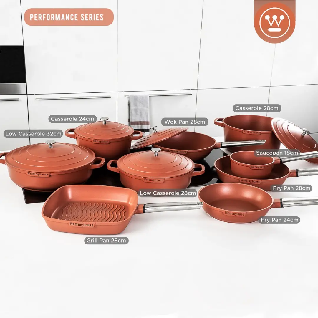 Westinghouse Performance Koekenpan 28cm - Inductie - Rood