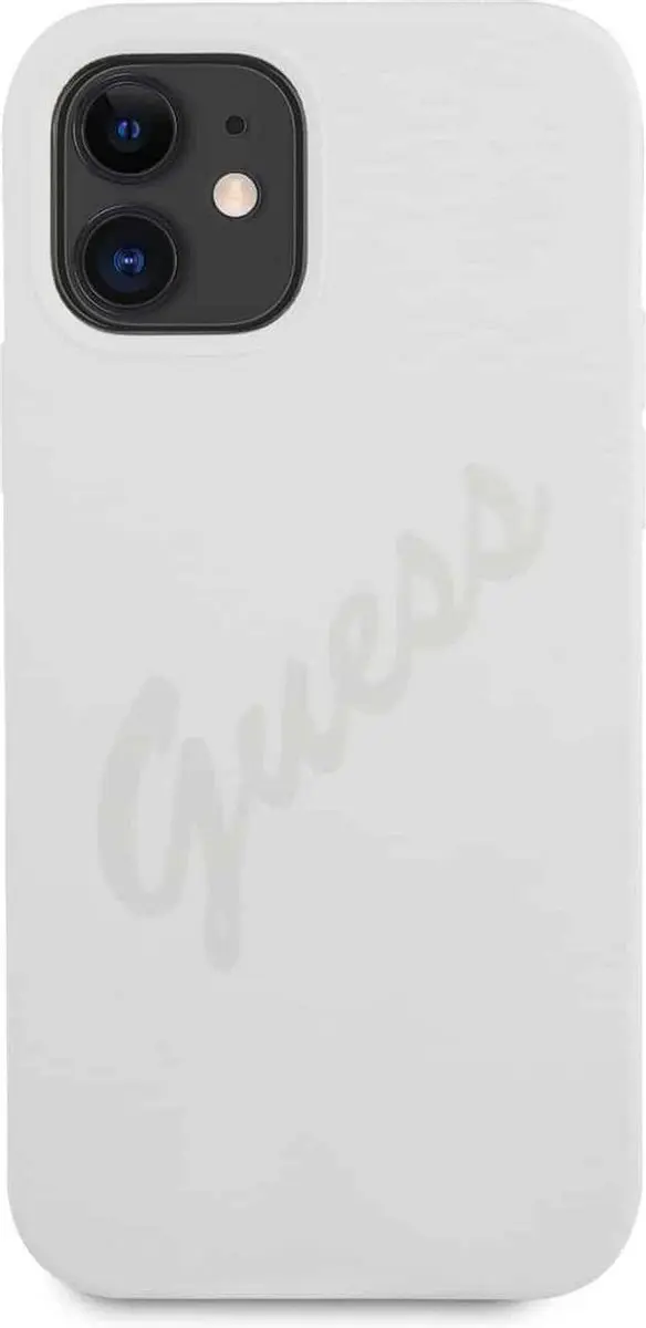 GUESS Silicone Vintage Hoesje iPhone 12 Mini - Grijs - MPN 6802 - afbeelding 6 van 6