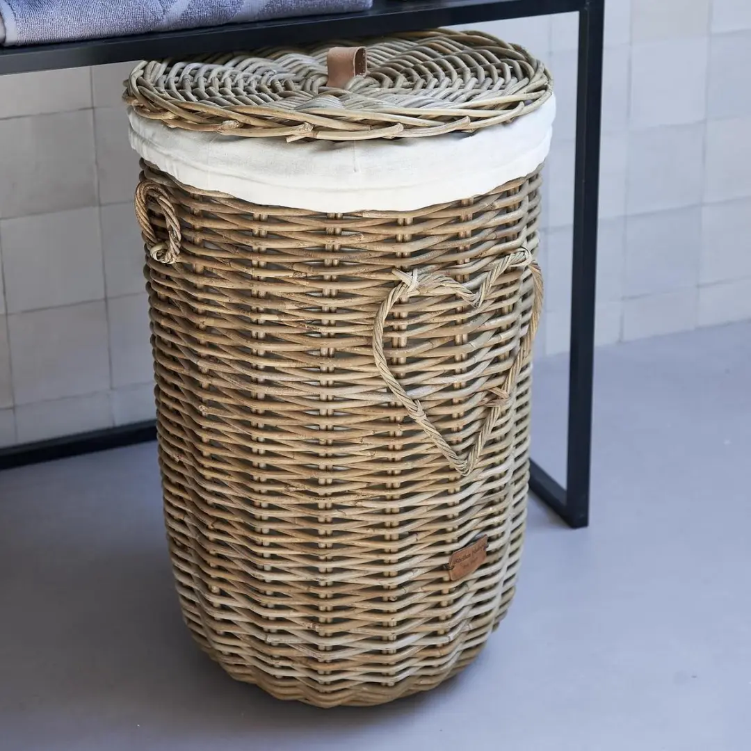 Riviera Maison RR Heart Wasmand - 85L - Natuur