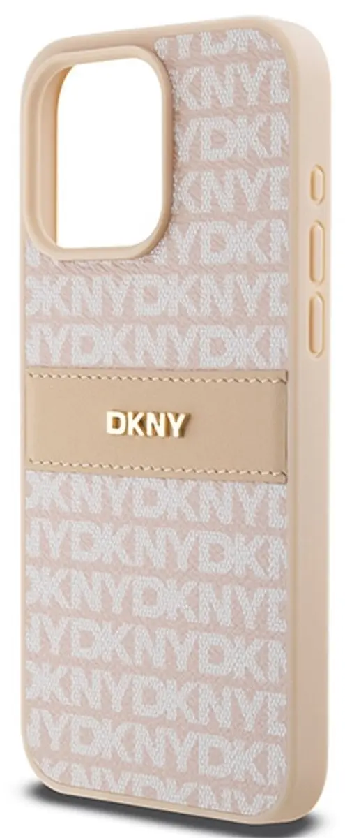 DKNY Textured Tonal Stripe Back Case Roze - DKHCP15XPRTHSLP - afbeelding 6 van 6