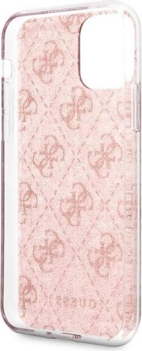 Guess 4G Glitter Hoesje iPhone 11 - Roze - GUHCN614GP