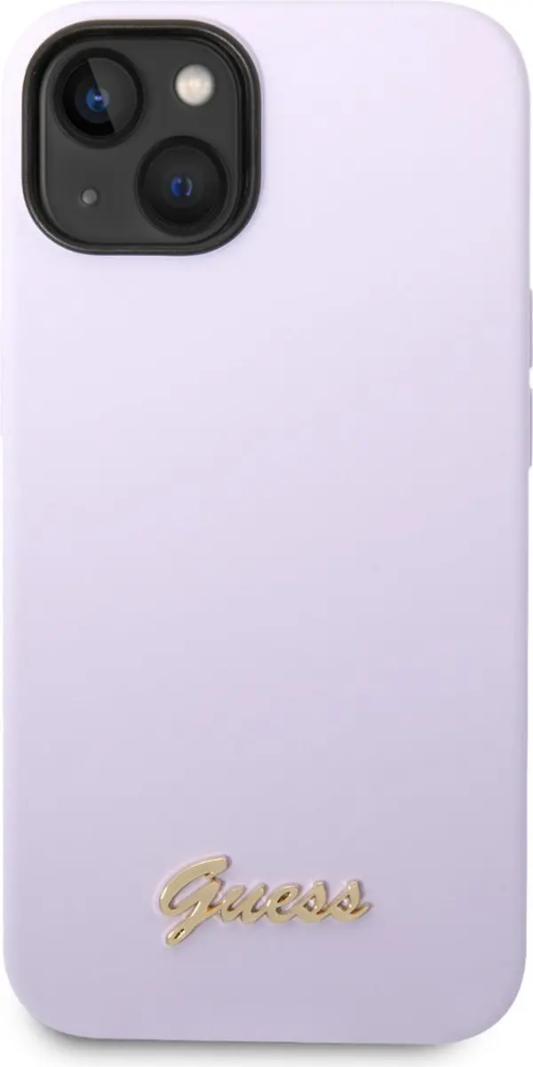 GUESS iPhone 14 Plus Silicone Backcover 3666339064976 - Paars
