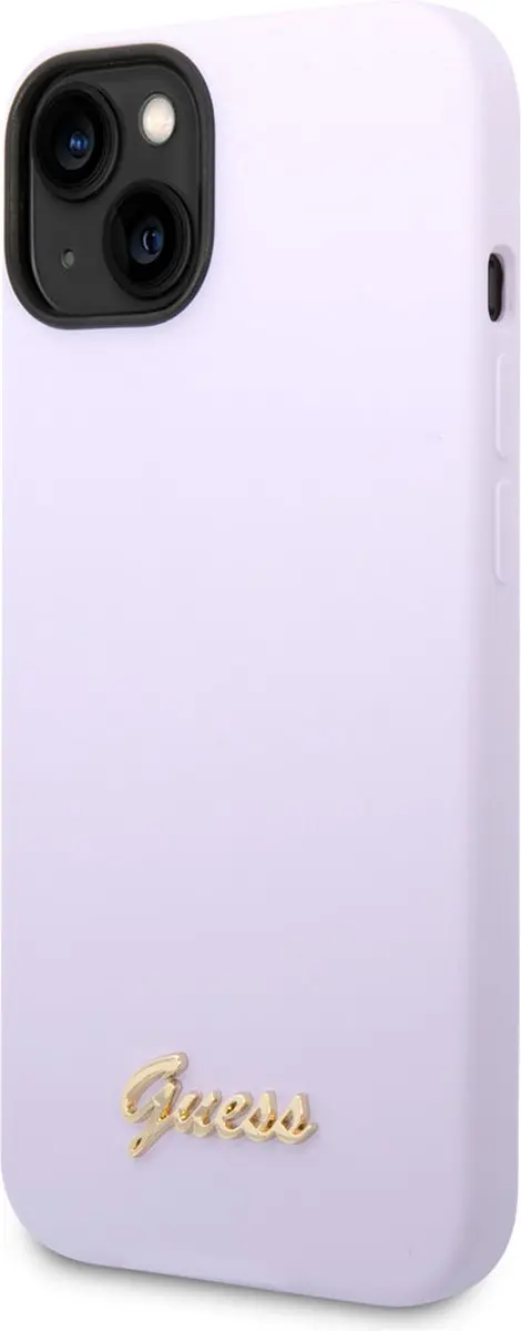 GUESS iPhone 14 Plus Silicone Backcover 3666339064976 - Paars