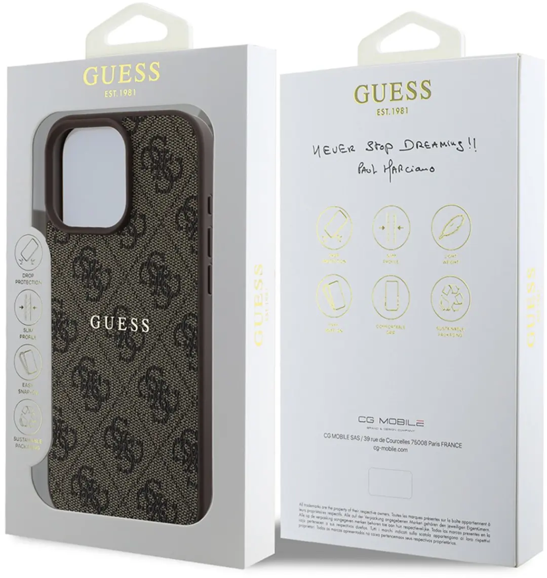 GUESS 3666339320263 Hoes iPhone 15 Pro Max - Bruin