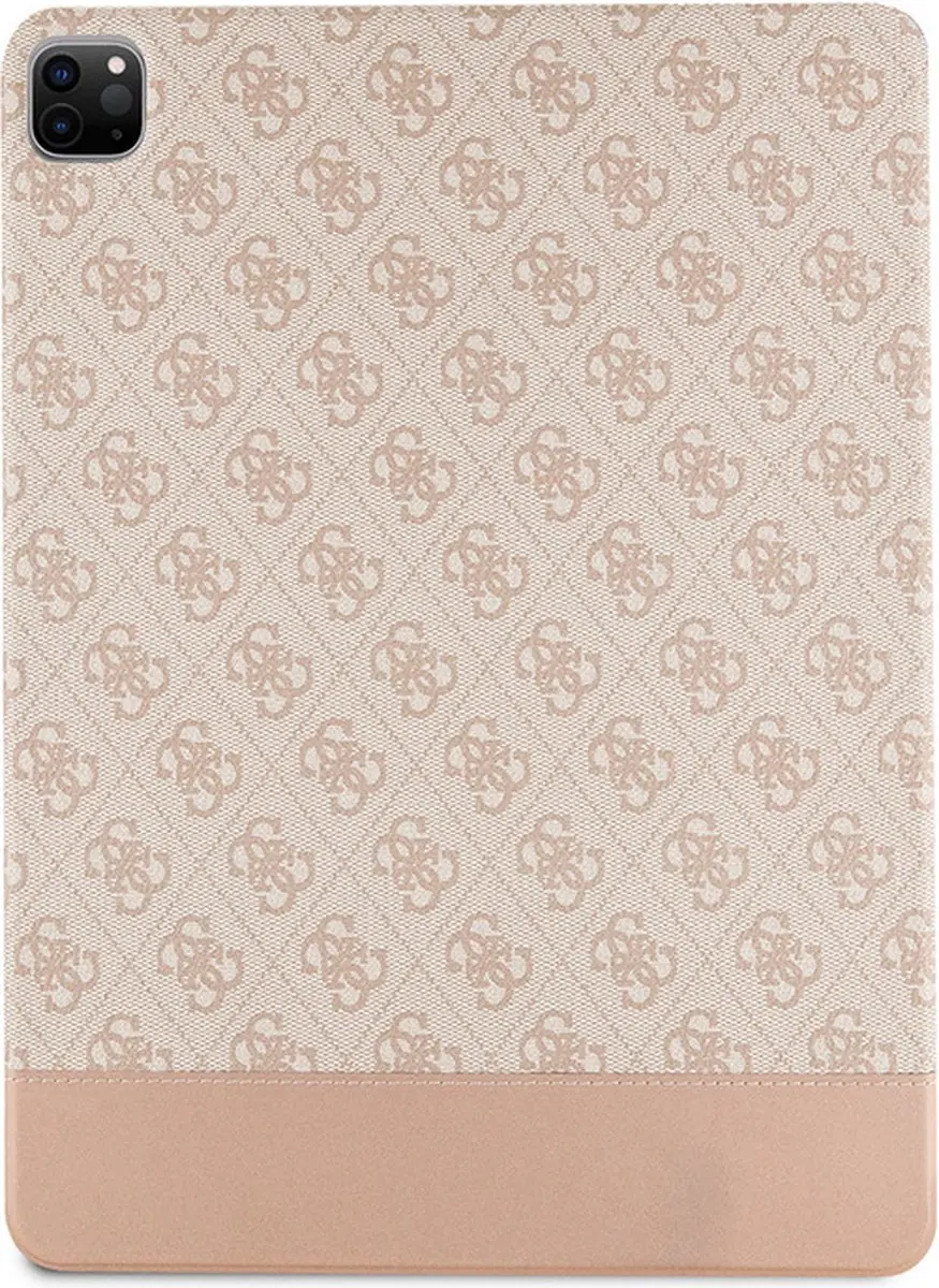 Guess 4G Stripe Allover Book Cover - iPad Pro 12.9" 2021/22 - Roze