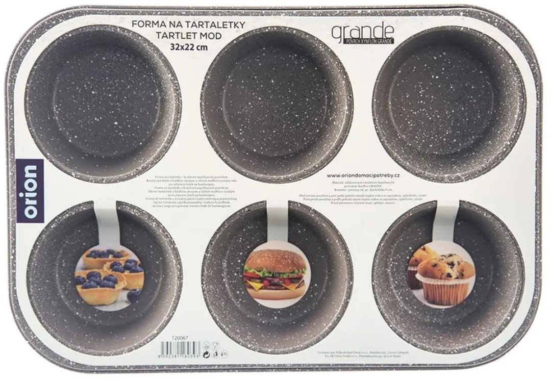 Orion Grande Serie Granieten Muffinvorm 32x22cm - Grijs - afbeelding 3 van 6