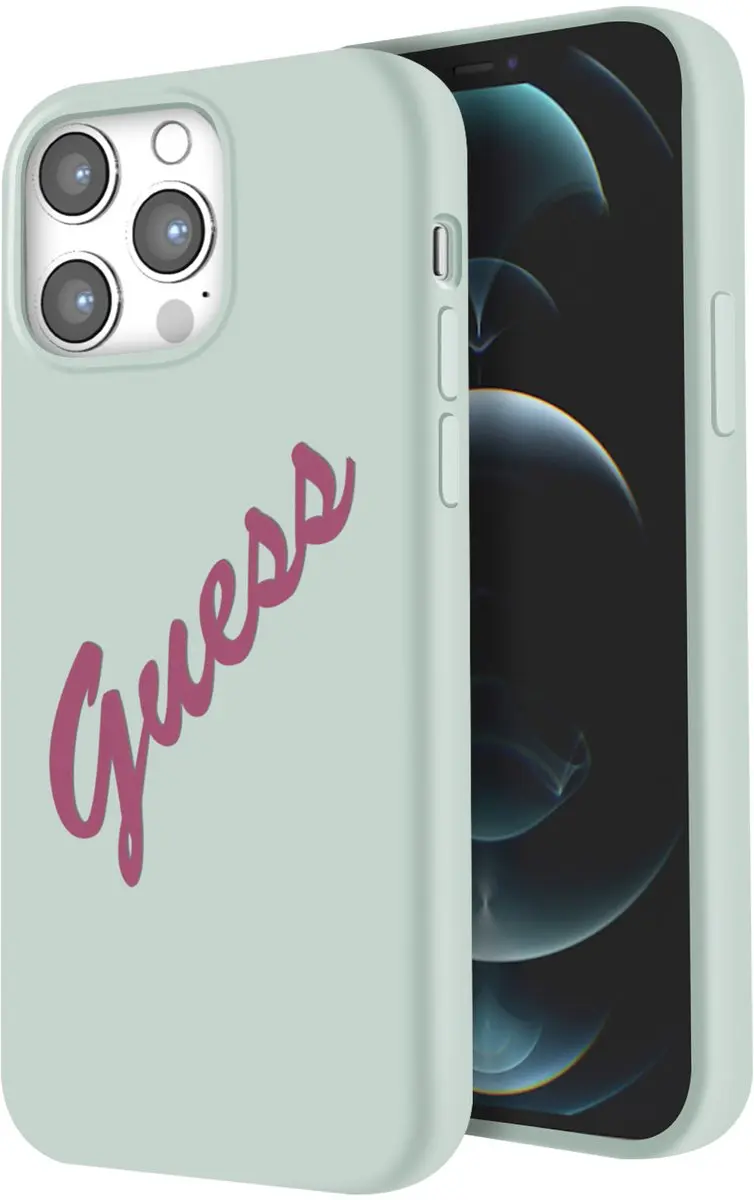 GUESS Silicone Vintage Hoesje iPhone 12 Pro Max