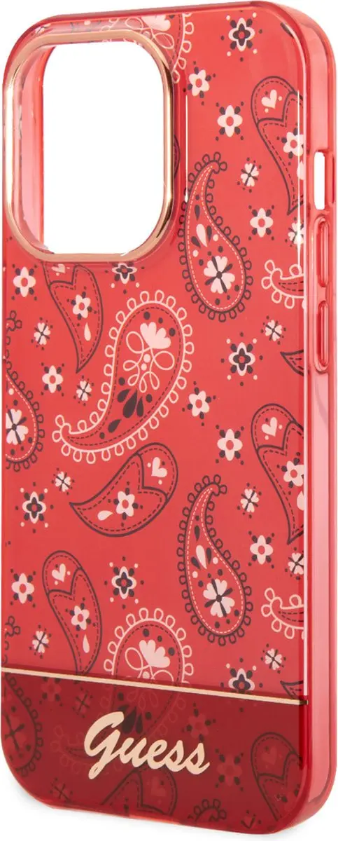 GUESS Telefoonhoesje iPhone 14 Pro - Rood - MagSafe - afbeelding 6 van 6