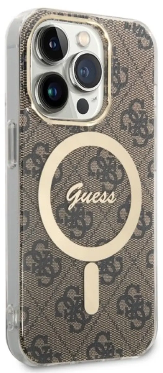 GUESS Hoes iPhone 14 Pro Magsafe - Bruin