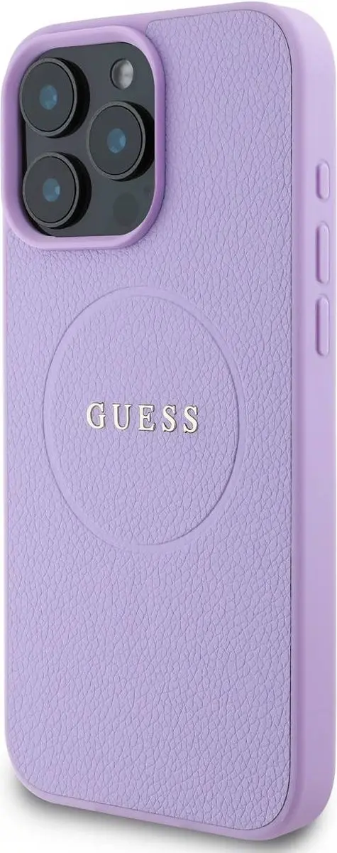 GUESS Backcover iPhone 16 Pro Max MagSafe - Paars