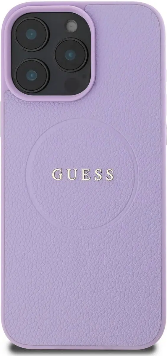 GUESS Backcover iPhone 16 Pro Max MagSafe - Paars