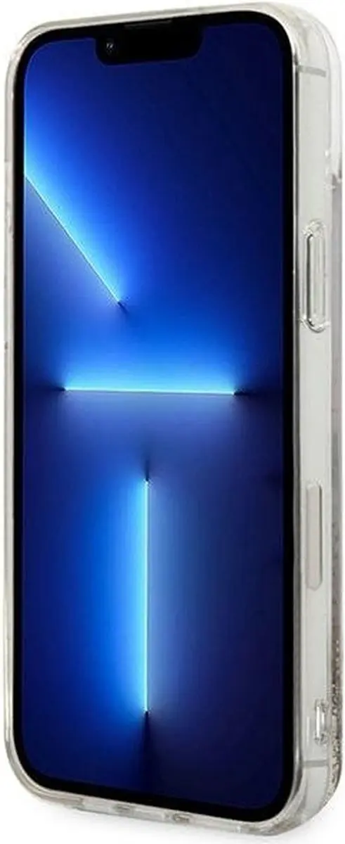 GUESS iPhone 14 Plus Hard Case - Goud Glitter