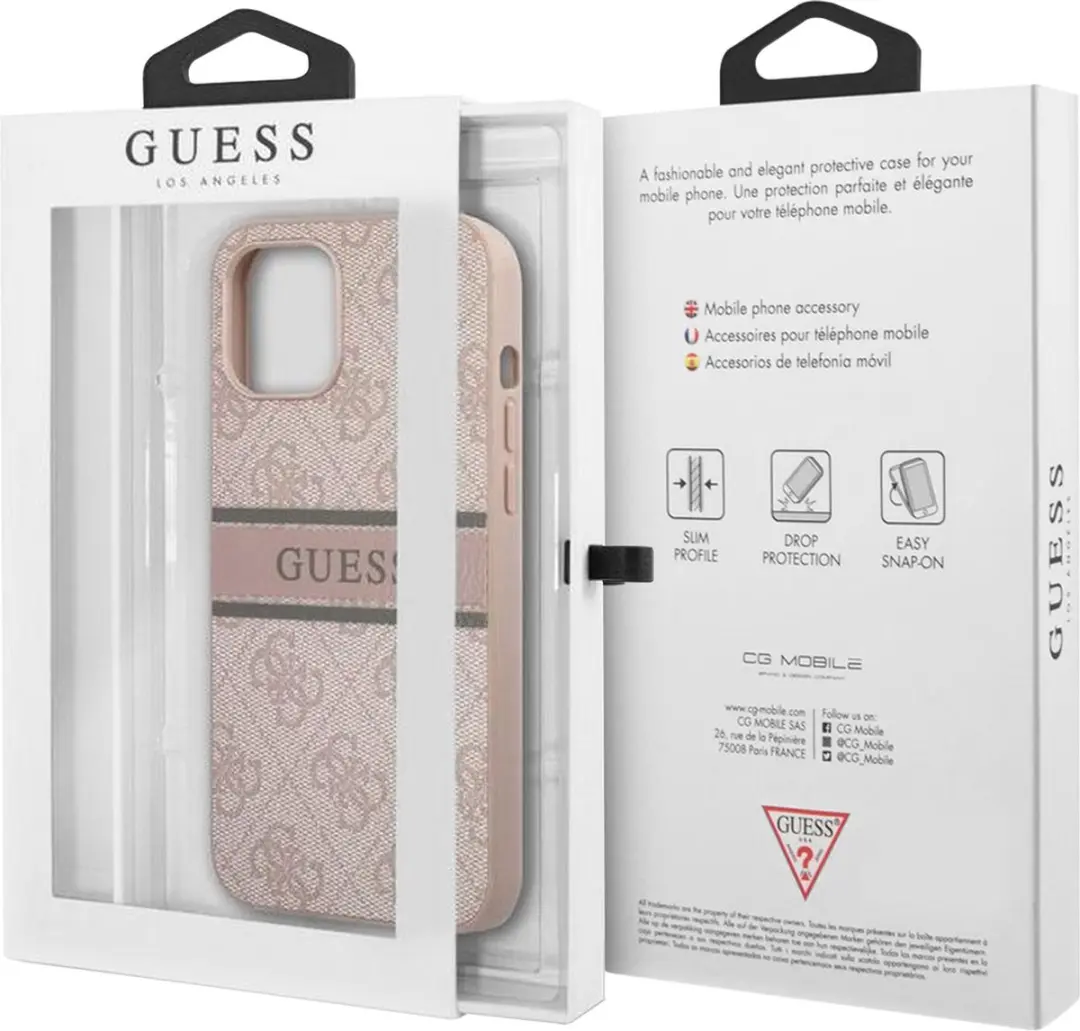 GUESS Hoesje iPhone 12 Pro Max - Roze Patroon - afbeelding 6 van 6