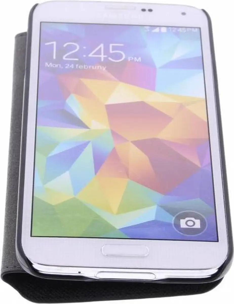 GUESS Samsung Galaxy S5 Hoesje - Zwart - Kunstleer